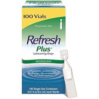 Refresh Plus Eye Drops Single-Use Vials ( 100 ct.) (pack of 6)