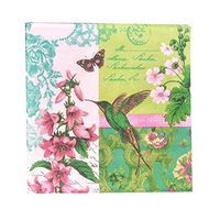 100 Count Cocktail Napkins Prime Pantry, Bird And Floral Printed Luncheon Napkin, 2-Ply Disposable Paper Napkins