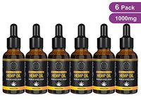 Chakra Health Hemp Oil 6 Pack 1000mg Premium Organic Natural Hemp Oil