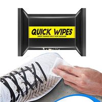 Kidirt, Shoes Wet Wipe Travel Packs - 12/30PC Disposable Cleaner Shoes Cleaner Kit for Sneaker White - Shoe Whitener Portable Wet Wipes Sneakers Care Kits (Black, 30PC)