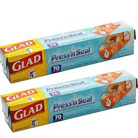 Glad Pressn Seal Wrap, Christmas Special Design, 140 Square Foot Total (pack of 2)