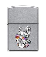 Zippo Custom Lighter Design Cool Bulldog Wearing Colorful Sunglasses Windproof Collectible - Cool Cigarette Lighter Case Made in USA Limited Edition & Rare