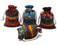 Venxic Drawstring Gift Bags Jewelry Pouches Birthday Party Favors Storage Sacks 5.4" x 3.7", 20PCS