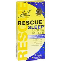 Bach Rescue Sleep Liquid Melts, Dissolvable Capsules 28 ea ( Pack of 3 )