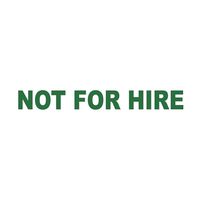 Wild Dingos LLC Not for Hire Trucking Business Vinyl Decal Sticker Green