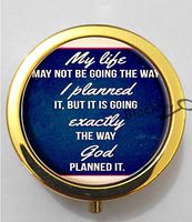 BlackKey My Life May Not Be Going The Way I Planned it 3-Compartment Decorative Pocket Gift Box Case Organizer for Pill, Color 2-1090