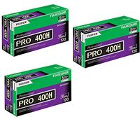 16326119 Fujicolor Pro 120, 400H Color Negative Film ISO 400-15 Roll Pro Pack (Green/White/Purple)