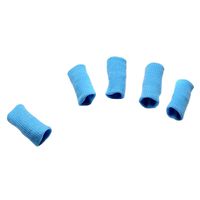 Kylin Express Set of 10 Sports Elastic Finger Sleeve Protector Brace Support - Sky Blue
