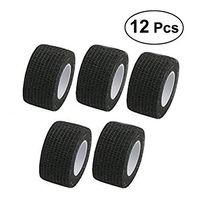 ROSENICE Bandage Wrap 12 roll Cohesive Bandages Self Adherent Tape Stretch Athletic Strong Elastic Tape(Black)