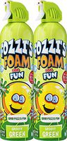 FOZZI's Bath Foam Aerosol for Kids, Groovy Green, Good Clean Fun, 600ml Each (Pack of 2)