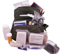 Elite M.O.L.L.E. Straps Fully Stocked Medic First Aid Kit Bag