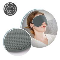 Adjustable Silk Sleep Eye Mask & Blindfold with Adjustable Strap, Cooling Technology for Relaxing Sleep, Ultra Lightweight Soft Eye Cover Eyeshade for Night Sleeping, Travel, Nap (1-Pack)