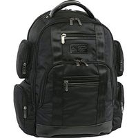 ORIGINAL PENGUIN Peterson Backpack Fits Most 15-inch Laptop and Notebook, Black, One Size