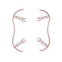 Meijunter Red Quick Release Propeller Bumper Guard Protector Mount Props For Parrot Bebop 2.0