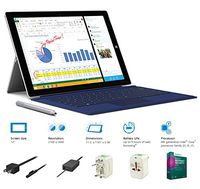 2014 Newest Microsoft Surface Pro 3 Core i3-4020Y 4G 64GB 12" touch screen with 2160x1440 Half 4K (2K) QHD Windows 8.1 Pro Multi-position Kickstand (Without Dock, Dark Blue Cover)