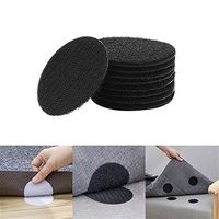KSHDY Anchors Carpet Non-Slip Hook and Loop,Bed Sheet Holder Straps,Quilt Sofa Cushion Bed Sheet Fixing Clip,Sofa Cushion Velcro Prevent Shift (Black, 20 PCS)