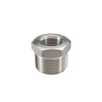 Beduan Stainless Steel Reducer Hex Bushing, 3/4" Male NPT to 1/2" Female NPT, Reducing Cast Pipe Adapter Fitting