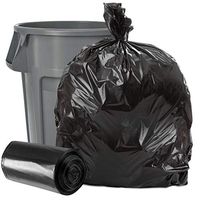 Plasticplace W42LDB15RL Black 40-45 Gallon Trash, 40x46, 1.5 Mil, 100 Bags Per Case (Rolls)
