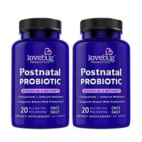 Lovebug Postnatal Probiotic Supplement, Extra Folic Acid Formula to Support Healthy Breastfeeding Moms, Best for Nursing Mother & Baby, 60 Tablets