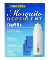 Thermacell Mosquito Repellent Refills, 12-Hour Pack; Contains 3 Repellent Mats, 1 Fuel Cartridge; Compatible with Any Fuel-Powered Thermacell Product; No Spray, Scent or Mess; 15 Ft Zone of Protection