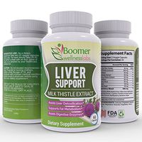 Liver Support Supplement for Detoxification & Cleanse. All Natural Formula—Milk Thistle, Dandelion, Beet Root—Boosts Fat Metabolism & Immune System. Free E-Book. 60 Capsules of Liver Support