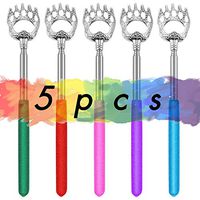 Back Scratchers Bear Claws Design and Portable Extendable Telescopic with Rubber Handles Suitable for The Elderly Men Women Children Pets Can Easily Scratch Great Christmas Gift 5PCS (Random Colors)