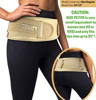 Sacroiliac Hip Belt for Women and Men That Alleviate Sciatic, Pelvic, Lower Back and Leg Pain, Stabilize SI Joint | Trochanter Belt | Anti-Slip and Pilling-Resistant (Nude, Petite)