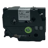 QPMY 1 Pack Compatible for Brother P-Touch Laminated TZe TZ Label Tape 24mm x 8m (TZe-M951 Black on Matte Silver)