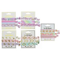 Unicorn Hair Ties Party Favors Birthday Gifts Supplies (3 x 5 Pack/15 Hair Ties) Girls Elastic Ponytail Holders Decorations
