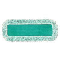 Rubbermaid Commercial Q418GN Dust Pad w/Fringe, Microfiber, 18-Inch Long, Green