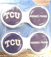California Accessories Texas Christian Horned Frogs Contact Lens Case 2 Pack