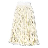 Boardwalk 216CCT Premium Cut-End Wet Mop Heads, Cotton, 16oz, White, 12/Carton