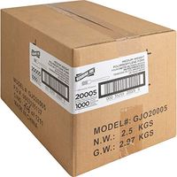 Genuine Joe GJO20005 Forks, Med-Weight, 1000/Ct, White, 8.66" Height, 8.86" Width, 12.6" Length (Pack of 1000)