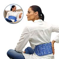 Heat Therapy Pack, Everywhere Microwaveable Wrap, Scented Heating Pad for Lower Back, Menstrual Cramps, Knee Strap Soothing Pain & Tension by HTP Relief, Blue