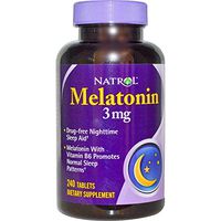 Natrol, Melatonin, 3 mg, 240 Tablets - 2pc