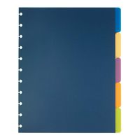 TUL Custom Note-Taking System Discbound Tab Dividers, 8 1/2" x 11", Letter Size, Assorted Colors