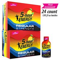 5-hour ENERGY Shot, Regular Strength Pink Lemonade, 1.93 ounce, 24 count