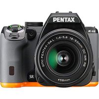 Pentax 13207 K-S2 - Digital Camera - High Definition - SLR - 20.12 Mpix - 3 x Optical Zoom DA 18-50mm DC WR RE Lens - Wi-Fi, NFC - Black, Orange
