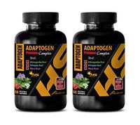 Immune System Booster - ADAPTOGEN Premium Complex - panax Ginseng Capsules - 2 Bottles 120 Vegetable Capsules