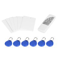 Card Duplicator, Handheld RFID ID Card Reader Copier Writer Duplicator + 6 Writable Cards + 6 Key Fob