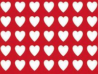Valentine Wrap - Valentines Gift Wrap 30"x417' Gift Wrap Half Ream Roll (1 Roll) - Wraps -E1260H30