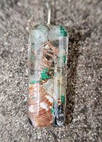 Hawaiian Healing Jewelry: Orgonite Pendant, Large Bar for Luck