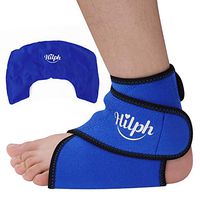 Hilph® Ankle Ice Pack, Reusable Hot Cold Ice Pack Wrap for Ankle, Elbow and Foot's Plantar Fasciitis, Achilles Tendon Injuries, Sprained Ankle, Swelling, Arthritis, Heel Spur, Post Surgery, Burs-B