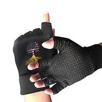 Men Women The American New Mexico Flag Tree of Life Fingerless Gloves for Computer Typing and Daily Work
