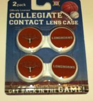 Set of Two University of Texas Longhorns Contact Lense Cases