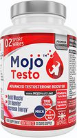 MOJO™ TESTO - Testosterone Boosters for Men/Women | Tribulus Terrestris | MACA | D Aspartic Acid | Raise Libido, Increase Muscle & Strength | Growth Supplement | Stamina & Endurance Testosterone Boo