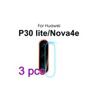 Morenitor Back Camera Lens Protector for Huawei P30 Lite, 3Pcs [No Bubbles] HD Clear Camera Tempered Glass Screen Protector Cover Film for Huawei P30 Lite/Nova 4e