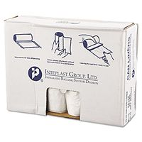 Inteplast VALH4048N12 High-Density Can Liner, 40 x 46, 45gal, 11mic, Clear, 25/Roll, 10 Rolls/Carton