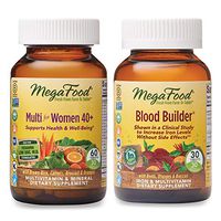 MegaFood, Multi for Women 40+ and Blood Builder Supplement Bundle, Supports Healthy Iron Levels and Well-Being (60 & 30 Tablets)