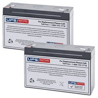 (2) 6V 12Ah F2 - Battery Set Replacement for Minuteman A 500/2 by UPSBatteryCenter